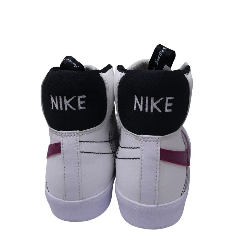 Nike Kids 4Y Blazer Mid 77 SE White Rush Maroon - DH8640-101